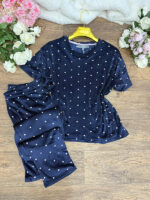 Pyjama katifa demi manche 0039