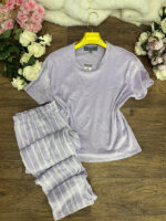 Pyjama katifa demi manche 0039 – Image 2