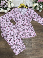 Pyjama à fleur Boutonné TU 0063 – Image 5