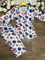 Pyjama à fleur Boutonné TU 0063 – Image 4