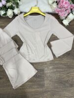 Pyjama côtelé TU 0068 – Image 2