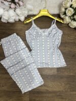 Pyjama à bretelles dentelle 0063 – Image 5