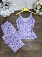 Pyjama à bretelles dentelle 0063