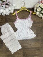 Pyjama à bretelles côtelé 0065 – Image 3