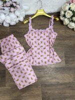 Pyjama à bretelles côtelé 0065 – Image 2