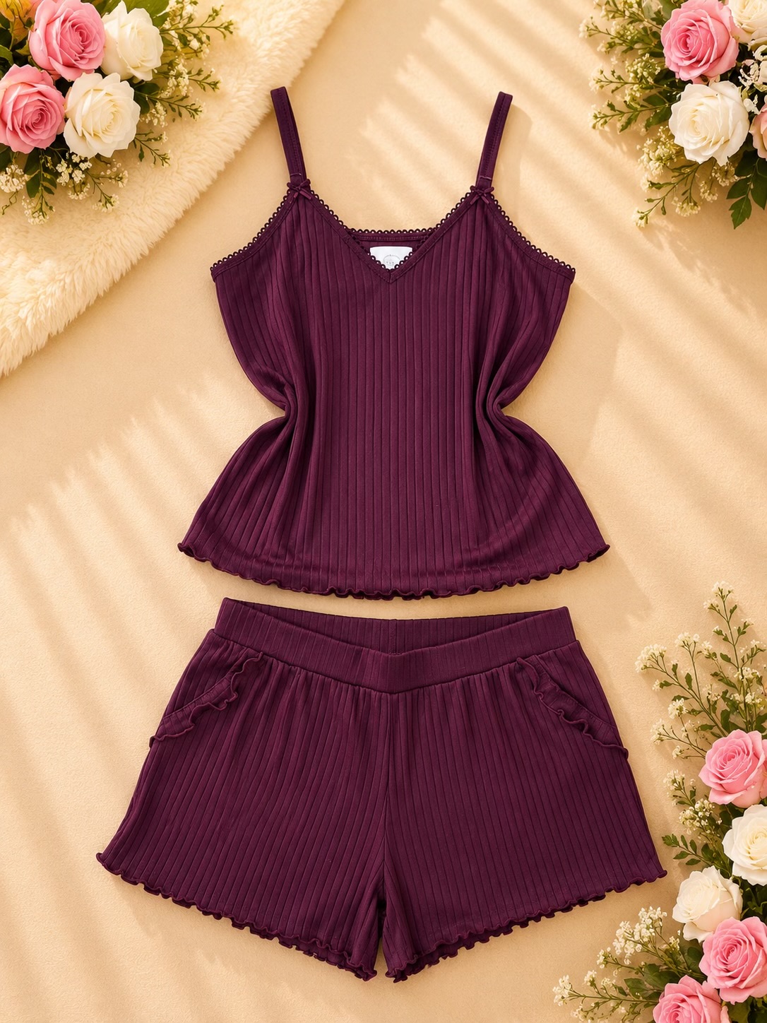 7C161EE2-F000-47F7-ACE2-97AC655AAC27-compressed Pyjama Short2 Côtelé C&A 0028 – Image 1