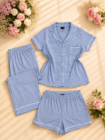 Pyjama Pantacourt 3Piéces 0043
