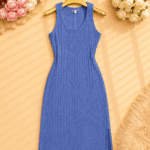 Robe Longue Côtelé 0048